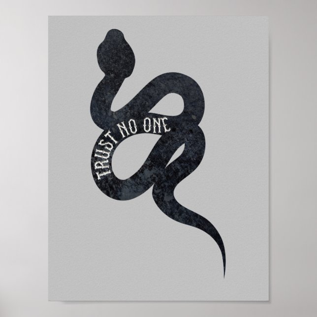 Affiche Ne faites confiance à personne Serpent Snake  (Devant)