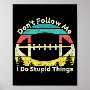 Affiche Ne faites pas de choses stupides rétro vintage rug