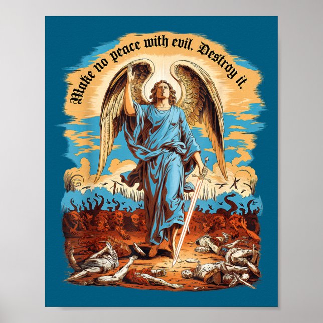 Affiche Ne faites pas la paix avec l'archange Michael Jésu (Devant)