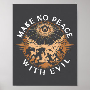 Affiche Ne faites pas la paix avec l'archange Michel Jésus