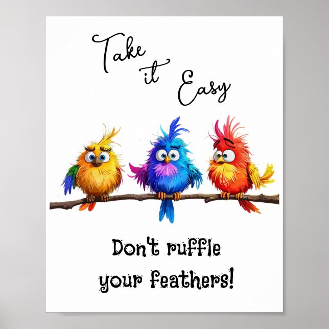 Affiche Ne frottez pas vos plumes (Devant)
