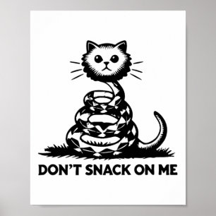 Affiche Ne grignote pas sur moi drôle Chat 6