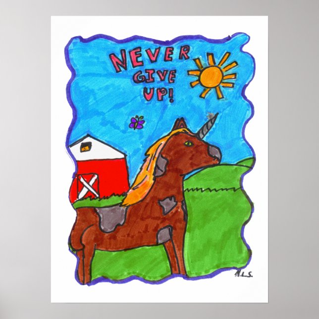 Affiche Ne jamais abandonner l'affiche (Devant)