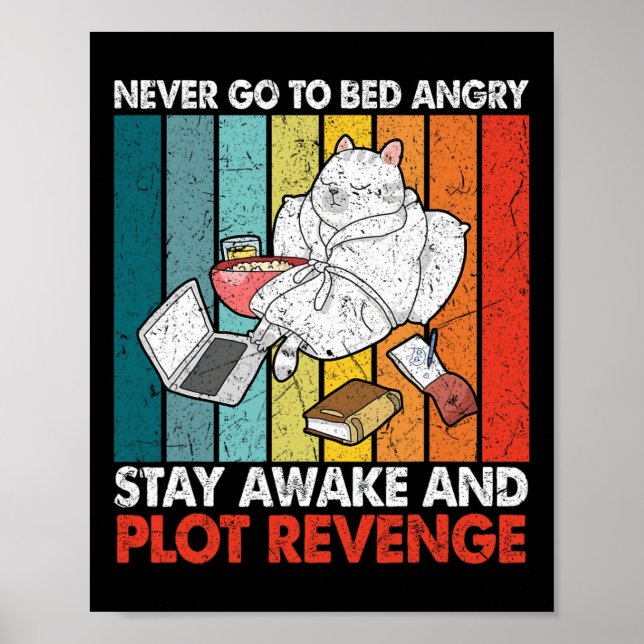 Affiche Ne Jamais Aller Lit Angrystay Awake Plot Revenge (Devant)