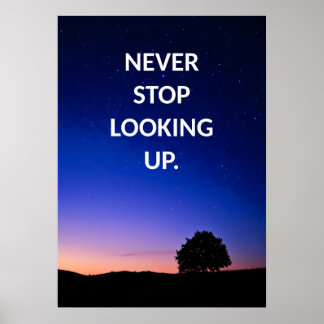 Affiche Ne jamais cesser de chercher Motivation