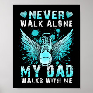 Affiche Ne jamais marcher seul Mon père marche avec moi