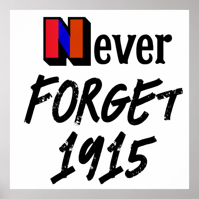 Affiche Ne jamais oublier 1915 (Devant)