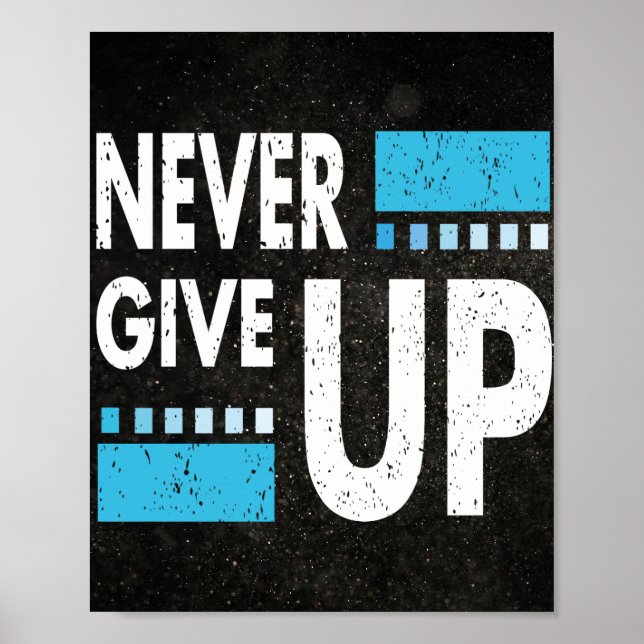 Affiche Ne jamais renoncer : Offre-cadeau de devis inspira (Devant)