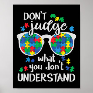Affiche Ne Juge Pas Comprendre L'Amour Autiste Enfants Aut