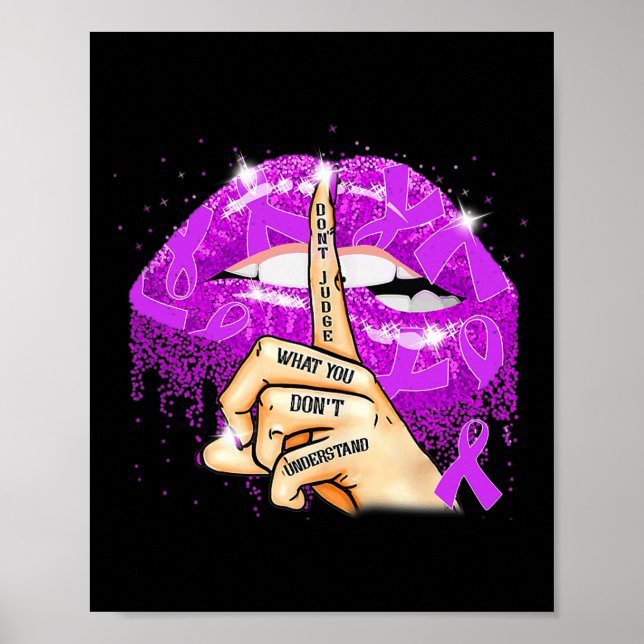 Affiche Ne jugez pas ce que vous ne comprenez pas Fibromya (Devant)