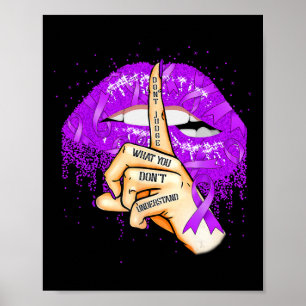 Affiche Ne jugez pas ce que vous ne comprenez pas la surdo