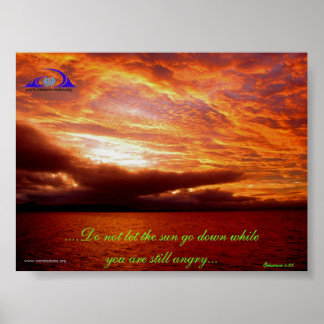 Affiche Ne laisse pas le soleil se coucher