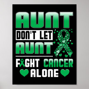 Affiche Ne laissez pas la tante combattre seule le cancer 