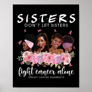 Affiche Ne laissez pas les soeurs combattre le cancer seul