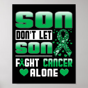 Affiche Ne laissez pas votre fils combattre seul le cancer