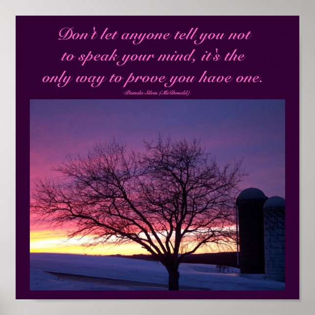 Affiche Ne laissez personne vous dire...Poster de devis (Devant)