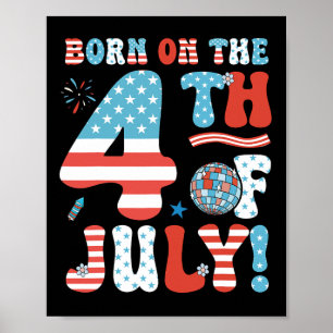 Affiche Né le 4 juillet 4 juillet anniversaire Pa