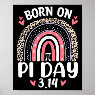 Affiche Né Le Jour Du Pi Anniversaire Joyeux Jour Du Pi Pr