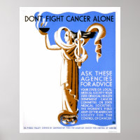 Ne luttez pas seul contre le cancer 1938 WPA
