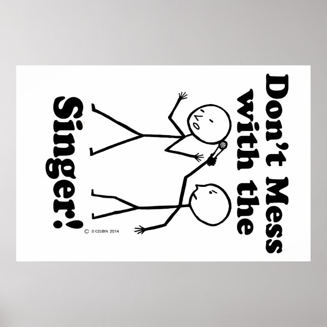 Affiche Ne manquez pas avec le chanteur (Devant)