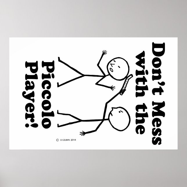 Affiche Ne manquez pas avec le joueur Piccolo (Devant)