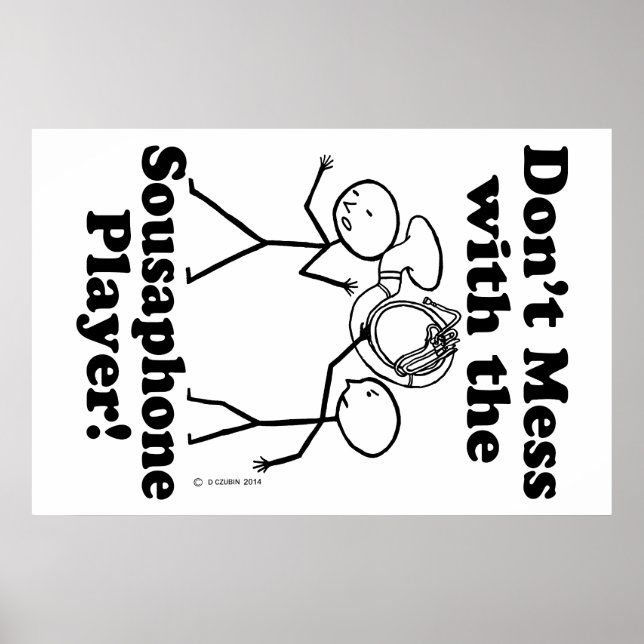 Affiche Ne manquez pas avec le joueur sousaphone (Devant)