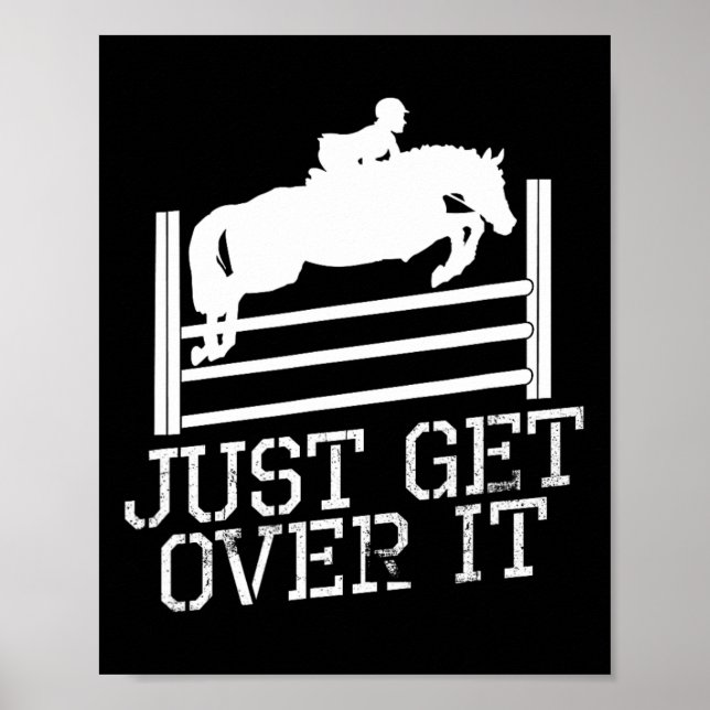 Affiche Ne Manquez Pas Le Citation De Saut Équestre Horseb (Devant)