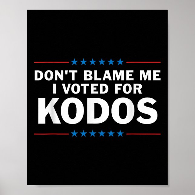 Affiche Ne Me Blâmez Pas J'Ai Voté Pour Kodos (Devant)