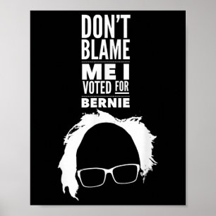 Affiche Ne Me Blâmez Pas J'Ai Voté Pour Le Président Berni