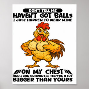 Affiche Ne me dites pas que je n'ai pas Je porte juste