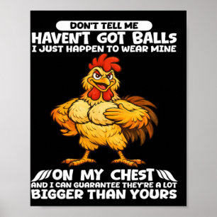 Affiche Ne me dites pas que je n'ai pas Je porte juste