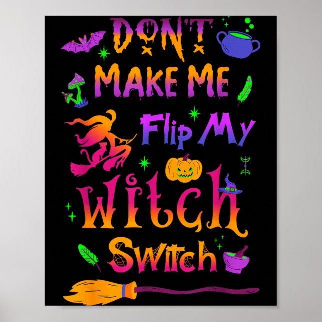 Affiche Ne me fais pas basculer mon interrupteur de sorciè (Devant)