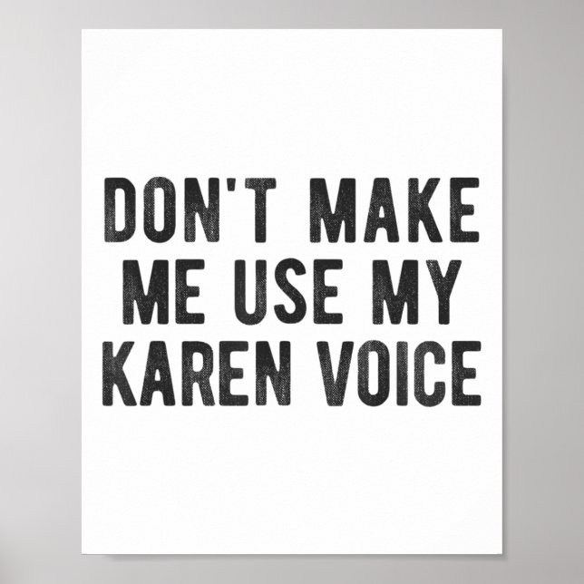 Affiche Ne me faites pas utiliser ma voix de Karen Citatio (Devant)
