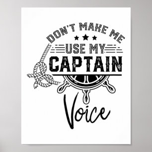 Affiche Ne me forcez pas à utiliser ma voix de capitaine S