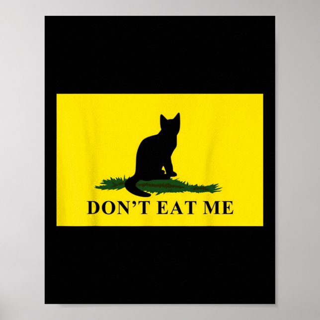 Affiche Ne me mangez pas de chats pour Trump 2024 (Devant)