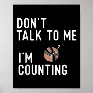 Affiche Ne me parle pas Je compte le Crochet drôle Knitti
