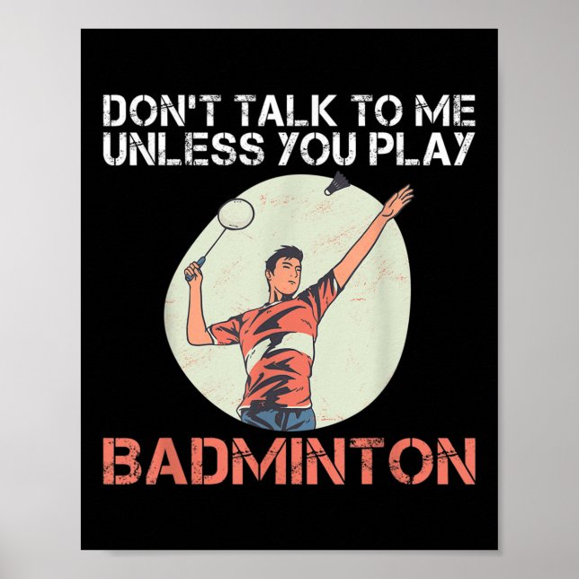 Affiche Ne Me Parlez Pas À Moins Que Vous Ne Jouiez À Badm (Devant)