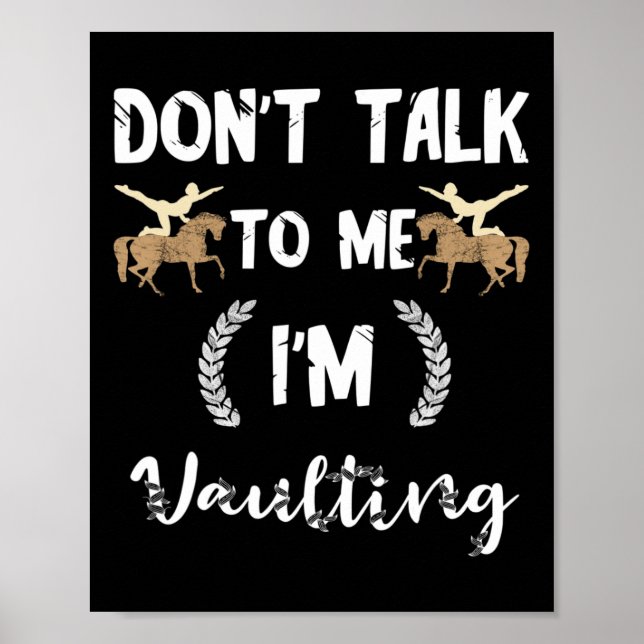 Affiche Ne Me Parlez Pas Im Vaulting Equestrian Horse Vaul (Devant)