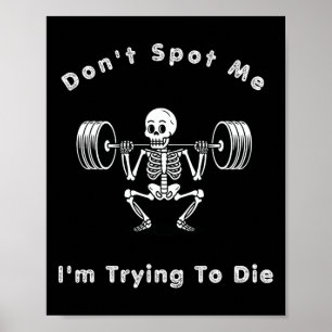 Affiche Ne me repérez pas1 Je essaie de mourir en musculat