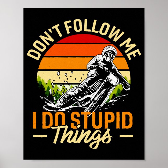 Affiche Ne me suivez pas Je fais des choses stupides (Devant)
