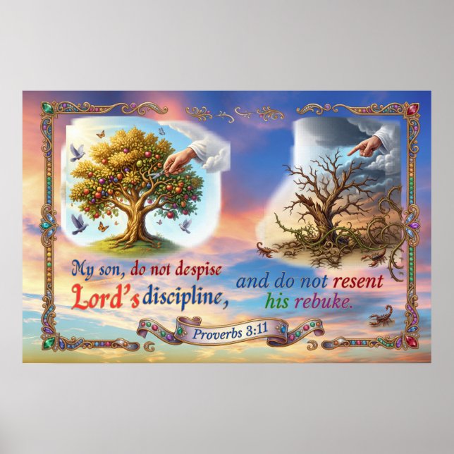 Affiche Ne méprise jamais la discipline du Seigneur (Devant)