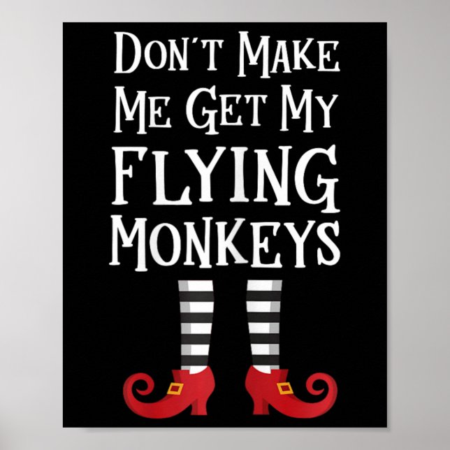 Affiche Ne m'oblige pas à prendre mes singes volants au co (Devant)