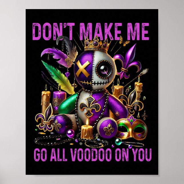 Affiche Ne m'obligez pas à aller tout vaudou sur vous - Hu (Devant)