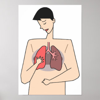 Affiche Ne négligez pas les maladies pulmonaires.