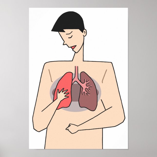 Affiche Ne négligez pas les maladies pulmonaires. (Devant)