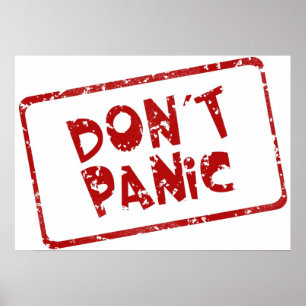Affiche Ne paniquez pas