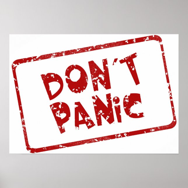 Affiche Ne paniquez pas (Devant)