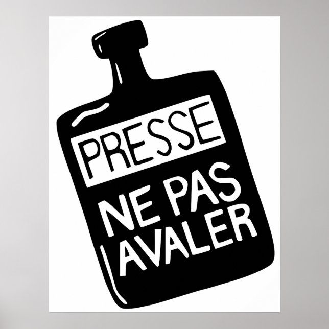 Affiche Ne pas avaler l'affiche de la presse (Devant)