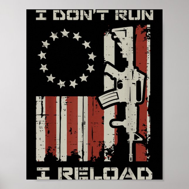 Affiche Ne Pas Courir Relancer Drapeau Drôle de dicton Pat (Devant)