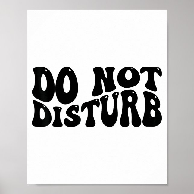 Affiche Ne pas déranger  (Devant)